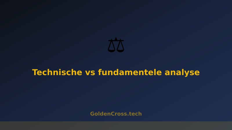 Technische analyse versus fundamentele analyse
